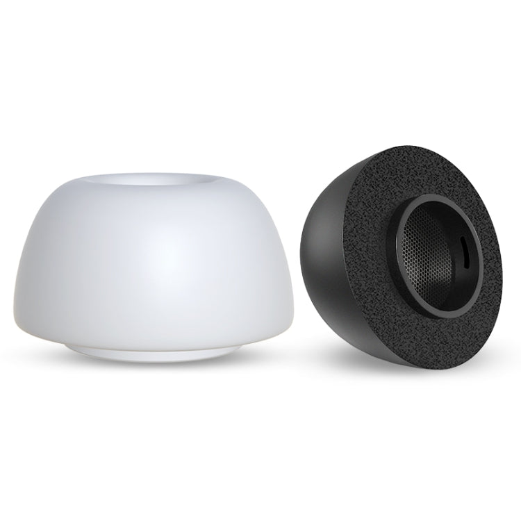 Lot de 6 paires d'embouts d'oreille remplaçables en silicone pour écouteurs sans fil AirPods Pro, avec boîte de rangement, blanc